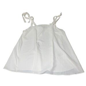BANANA REPUBLIC Women's Size XS Tie-Strap Silky Top in New Off White ***READ***